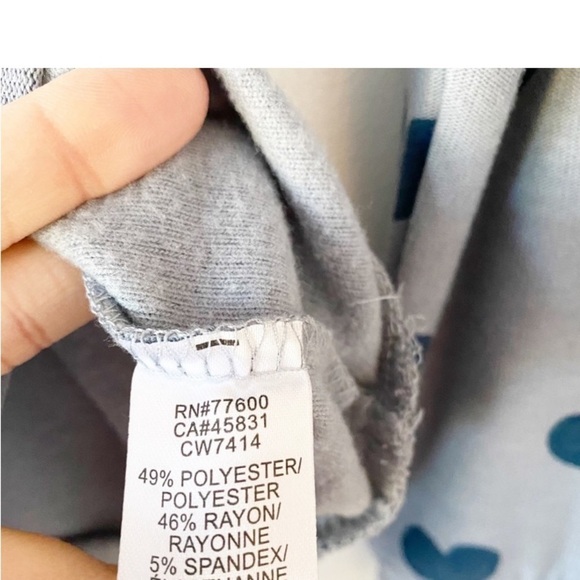 CHASER Blue Hearts Haze Cozy Crewneck Lounge Sweatshirt - Picture 6 of 7